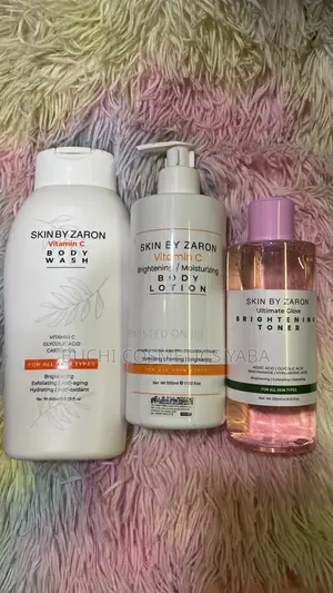SKIN BY ZARON Shower Bath, Body Lotion and Facial Toner