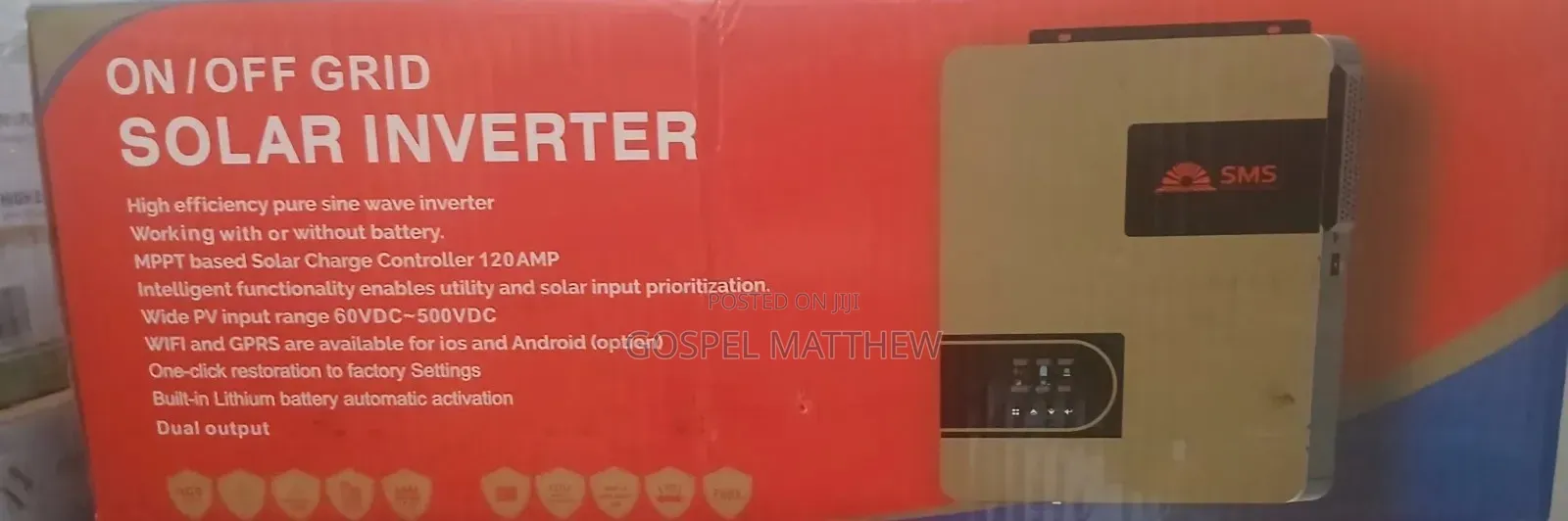 SMS Hybrid Inveter 3.6kva/24v