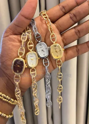 REBIRTH Women's Elegant Gold & Silver Chain Watch
