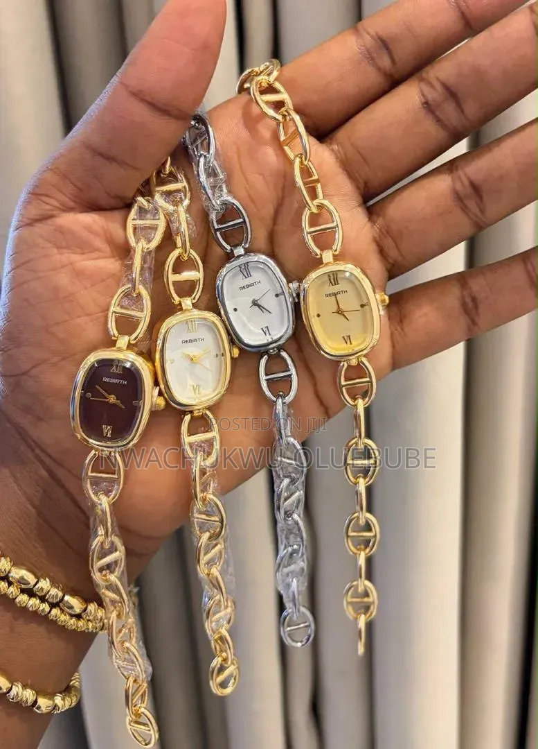 REBIRTH Women's Elegant Gold & Silver Chain Watch