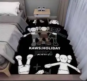 KAWS Holiday Graphic Area Rug – Modern Room Decor