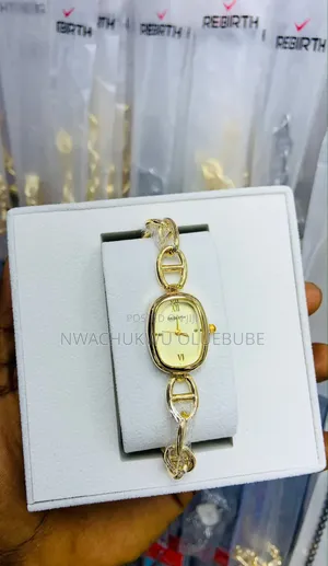 REBIRTH Women's Elegant Gold & Silver Chain Watch