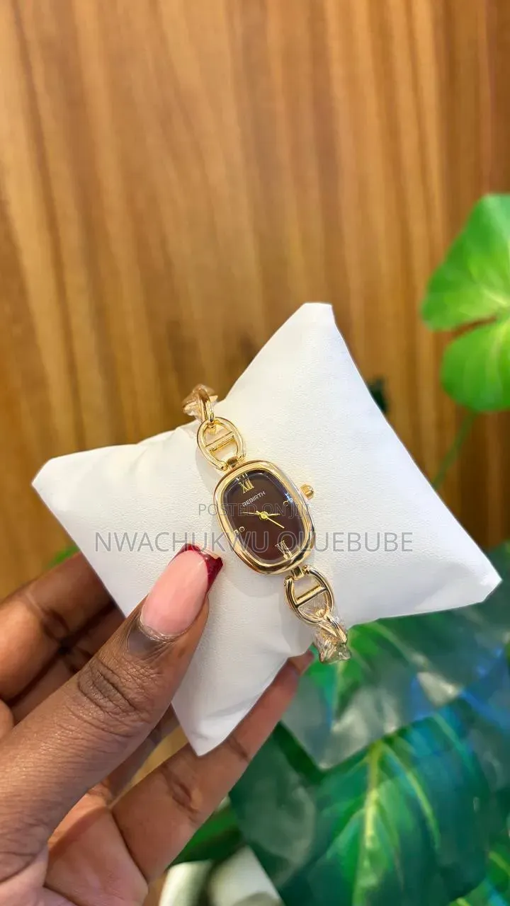 REBIRTH Women's Elegant Gold & Silver Chain Watch