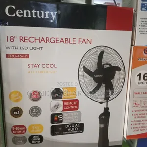 18inches Solar Rechargeable Fan With Panel