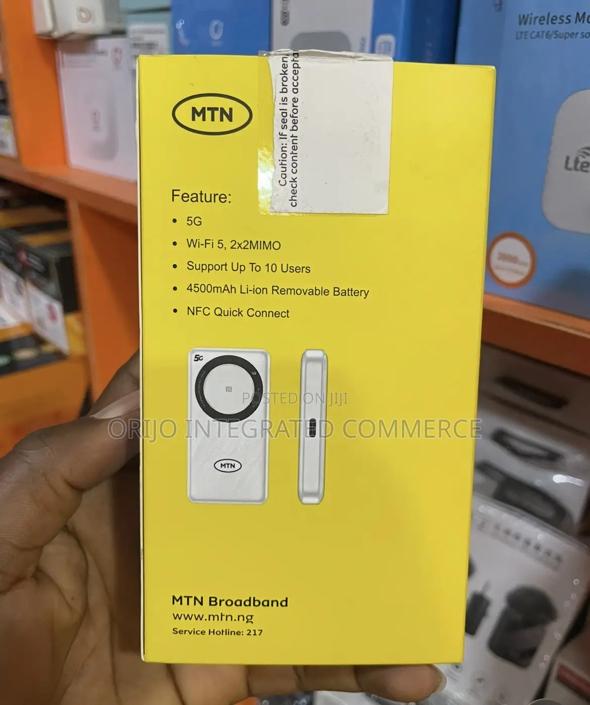 MTN 5G MTN Broadband MiFI 45000mAh Battery Backup