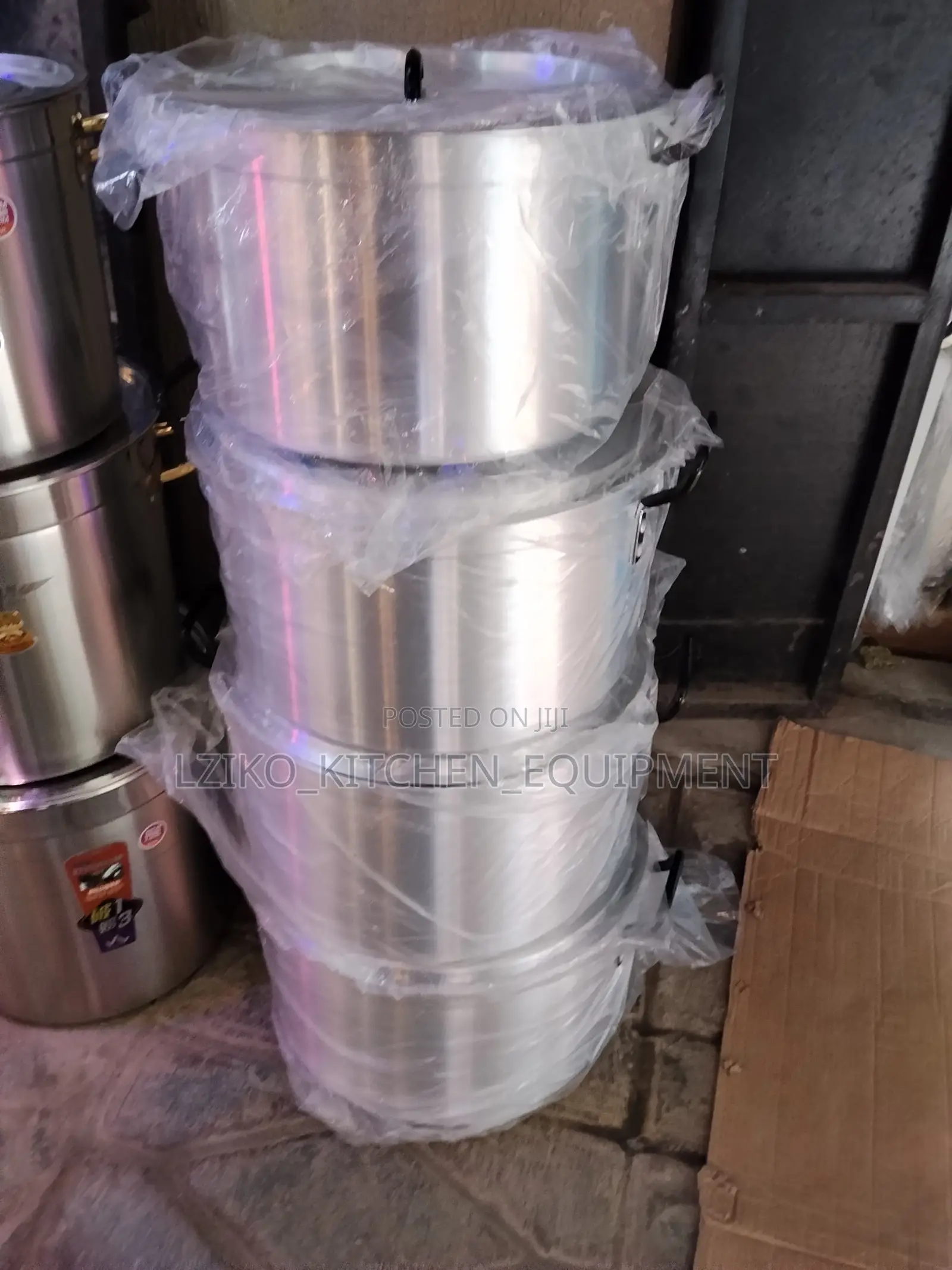 Industrial Cooking Pots – 4 Set