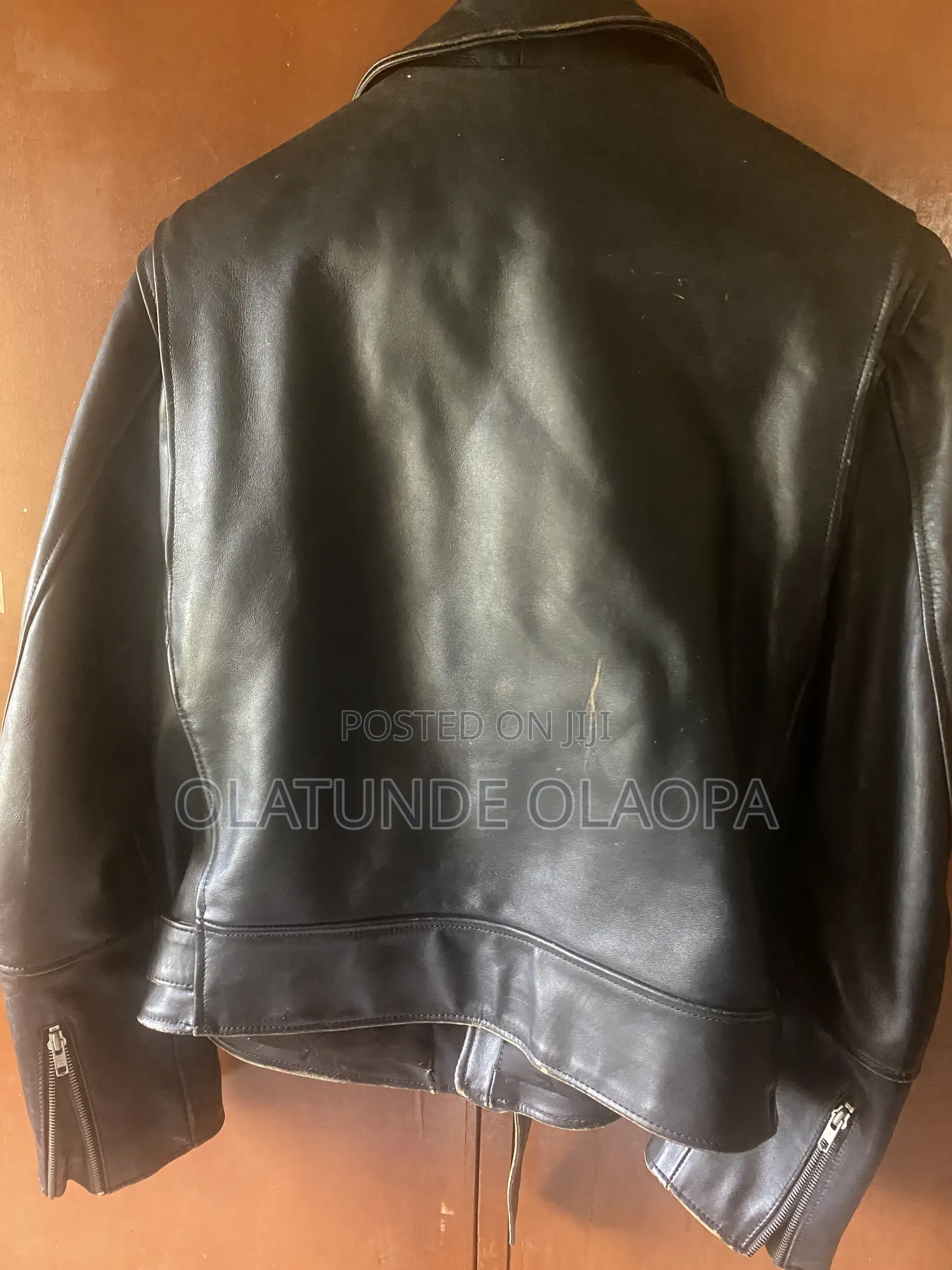 A. P. C. Paris Black Leather Jacket (Size 3)