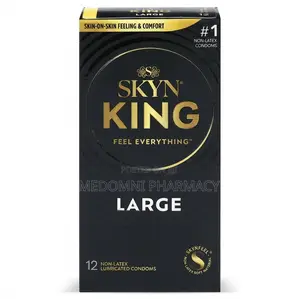 SKYN King Large Non-Latex Lubricated Condoms - 12 Count