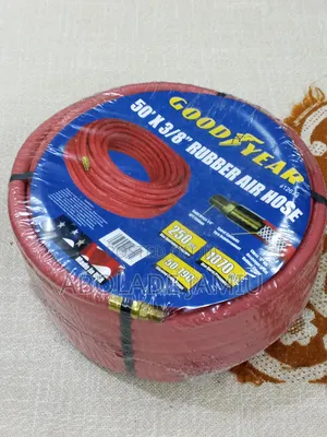 Good Year 50' X 3/8" Rubber Air Hose 250 Psi Working & 1070 Psi Burst