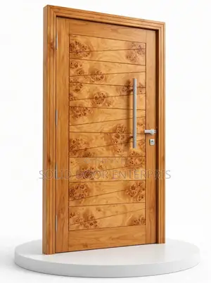 An Exquisite Mahogany Security Door