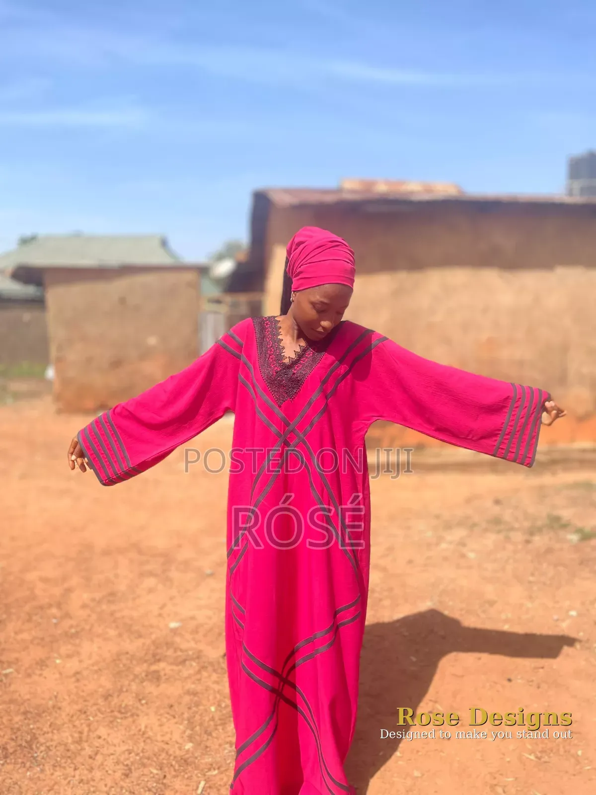 Rósé Pink Abaya