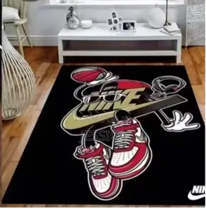 Sneaker Graphic Print Area Rug for Bedroom and Gaming Room