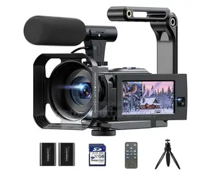 Campark Ac09 5k Video Camera Camcorder Dual Lens 3”touch Screen 56mp D