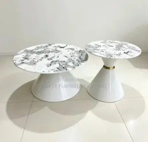 Luxury 2-in-1 Center Table – Modern Marble Design