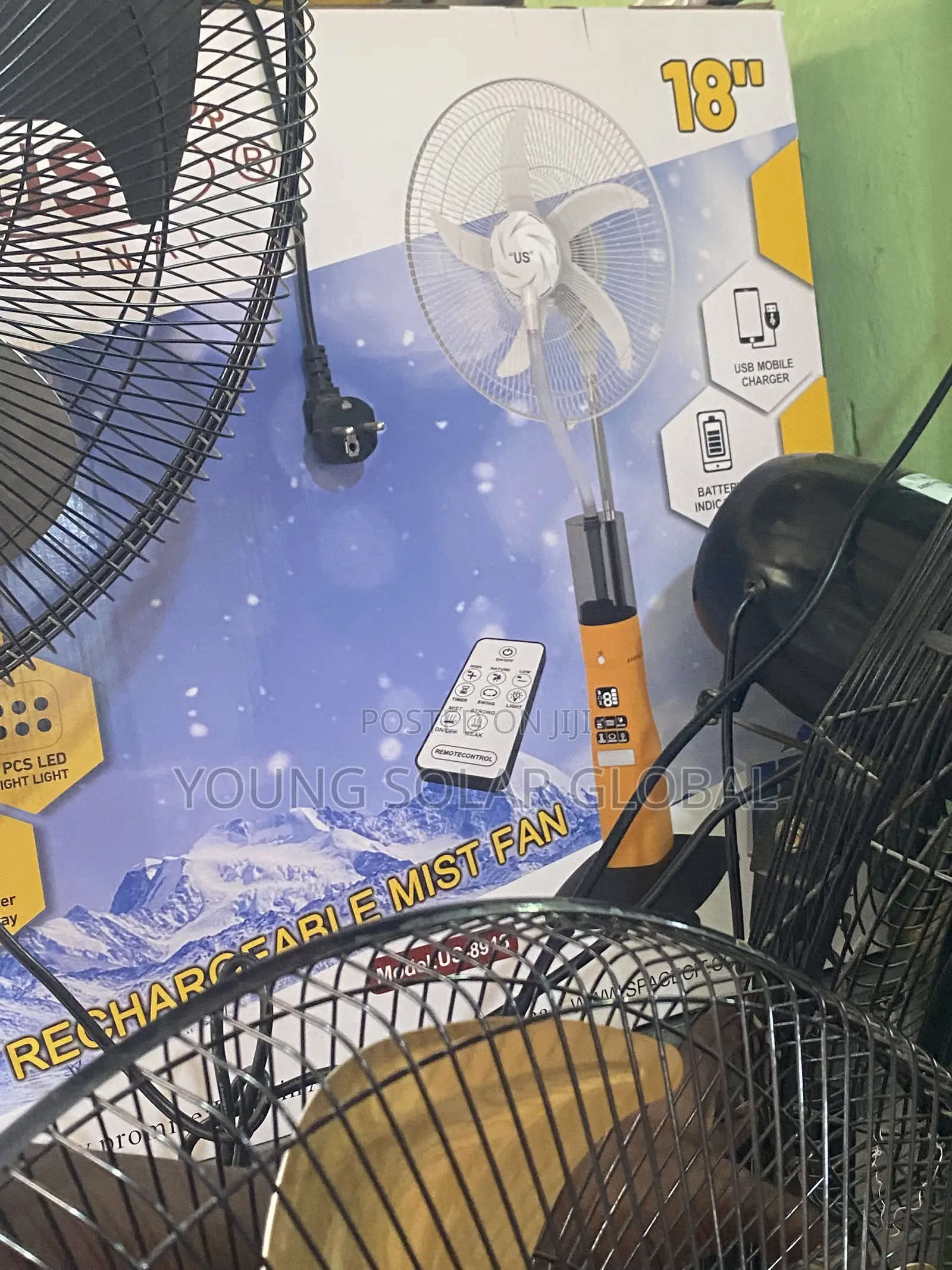 Water Solar Fan With Panel
