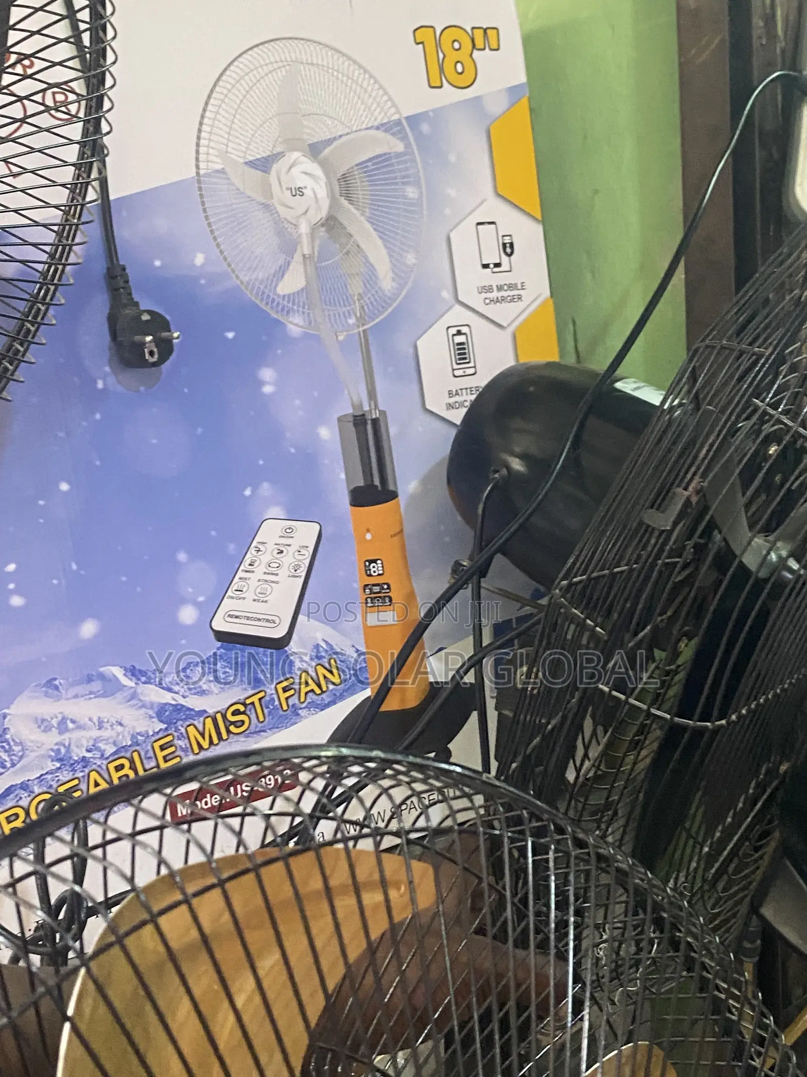 Water Solar Fan With Panel