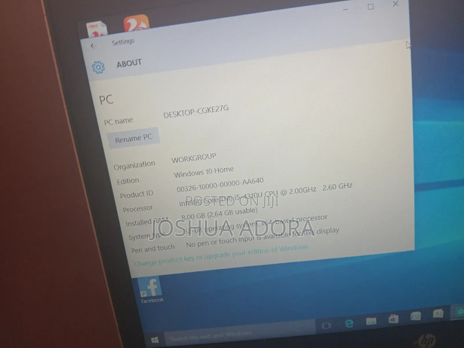 Laptop HP EliteBook Folio 9480M 8GB Intel Core i5 HDD 256GB
