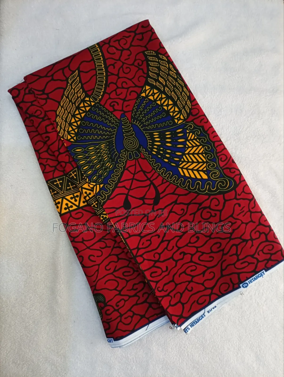 Big Butterfly Design Hitarget Ankara Fabric