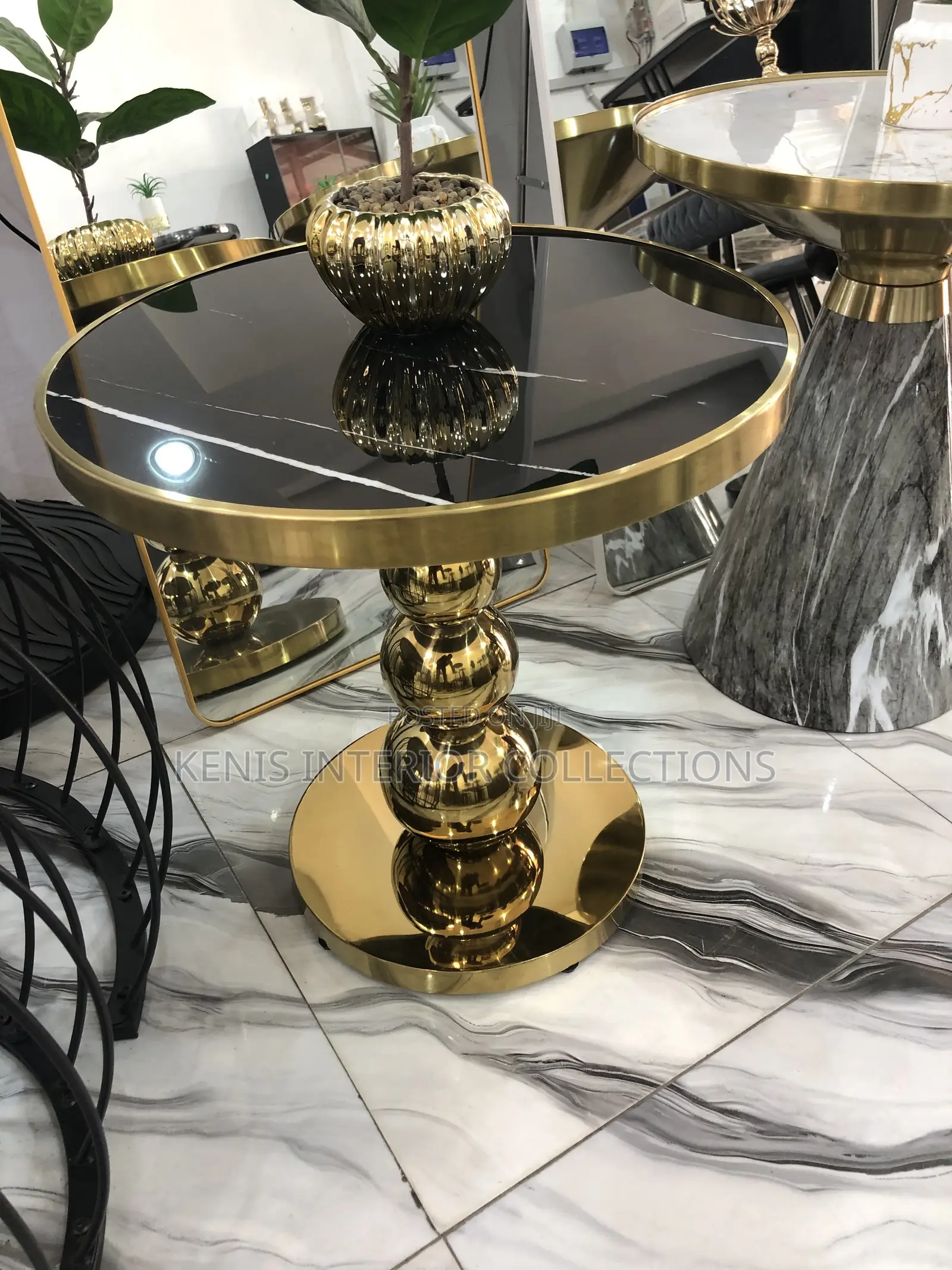 Ceramic Top Side Stool