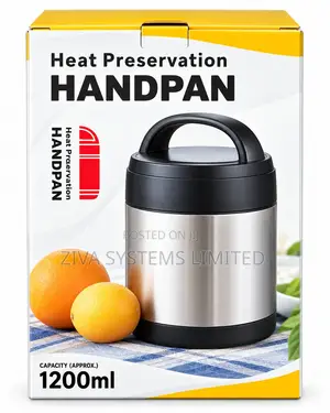 1.2L Stainless Steel Insulated Food Flask – Hot Food Storage Container