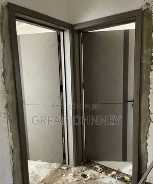 Grey HDF Wooden Door