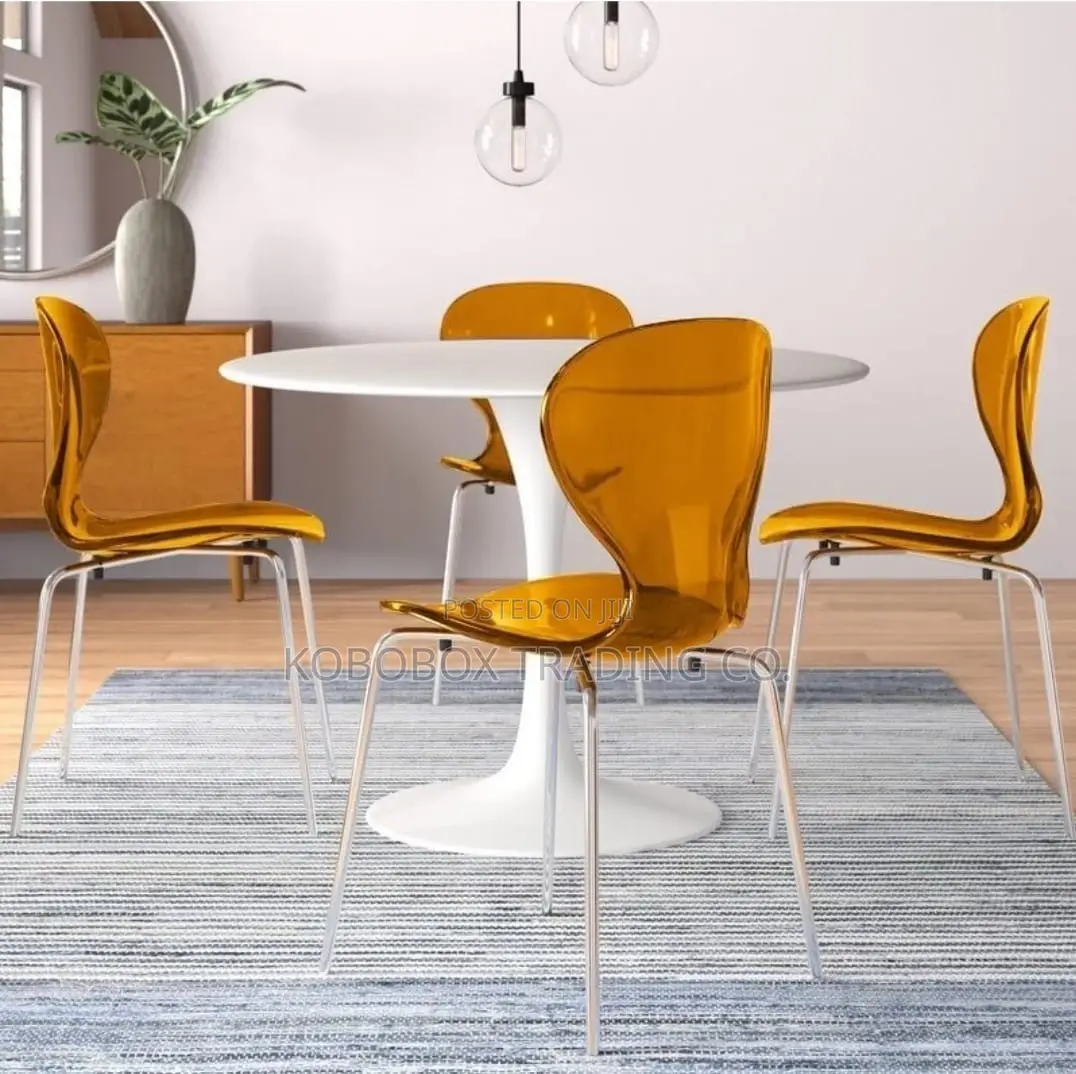 Acrylic Amber Chairs
