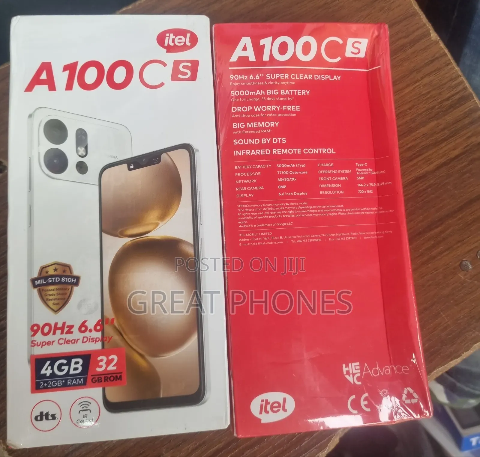 New Itel A100Cs 64 GB Black