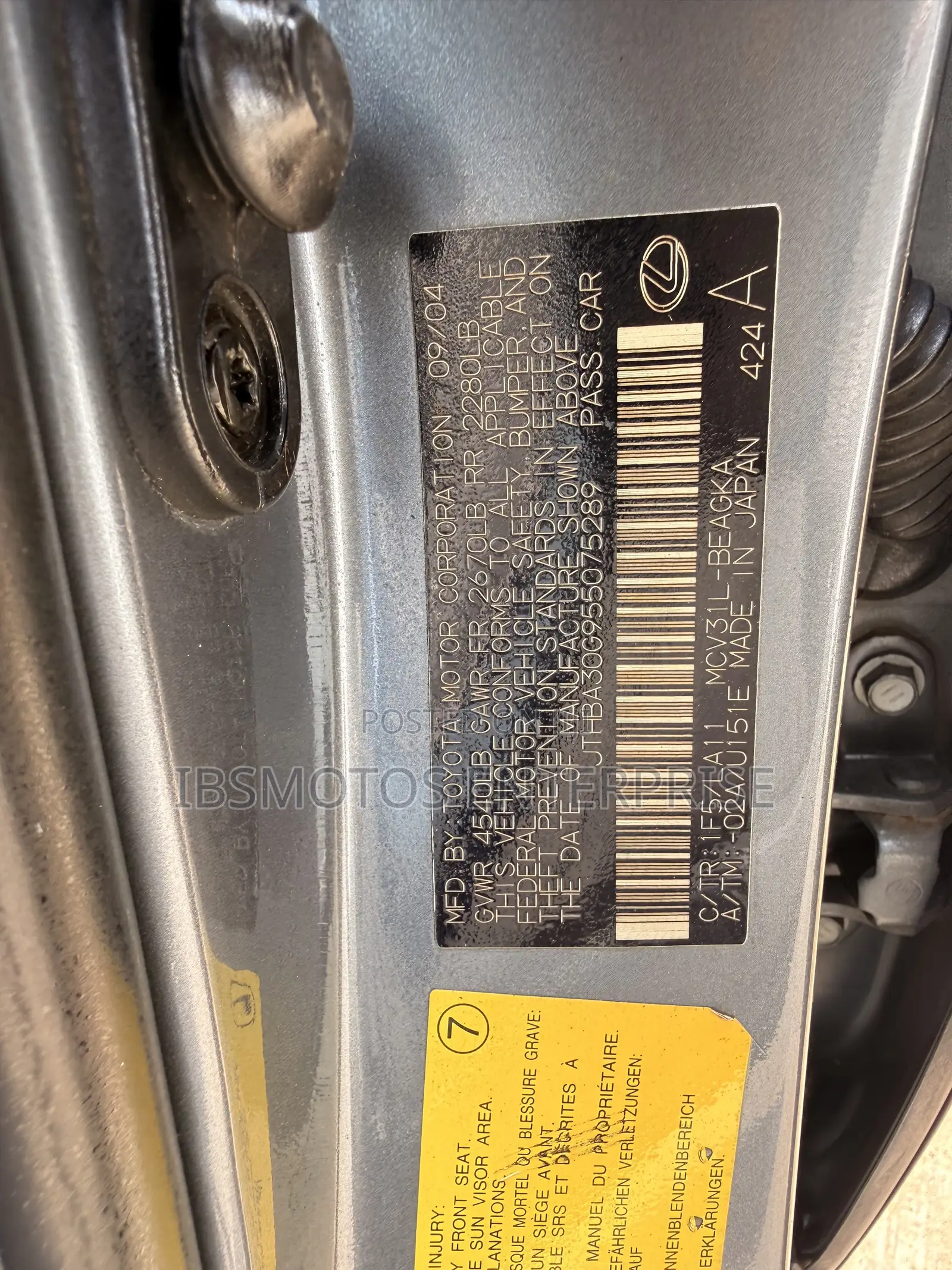 Lexus ES 330 Sedan 2004 Green