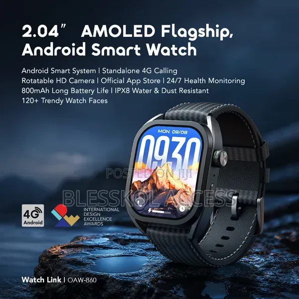 Oraimo Watch Link 4G Android Smart Watch – Standalone Calling & Camera