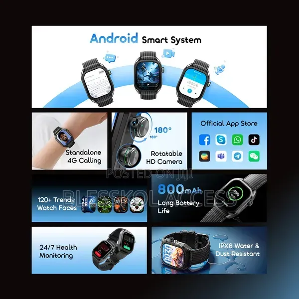 Oraimo Watch Link 4G Android Smart Watch – Standalone Calling & Camera