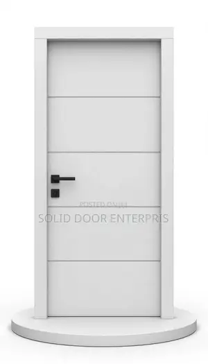 High Quality HDF Solid Door With Frame