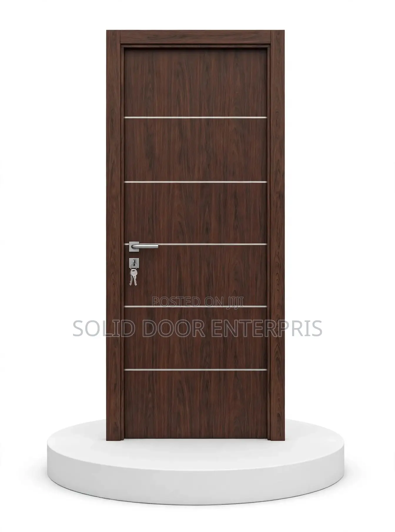 High Quality HDF Solid Door With Frame