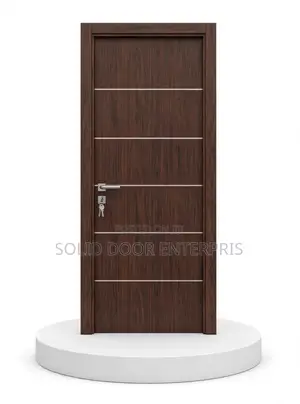 High Quality HDF Solid Door With Frame