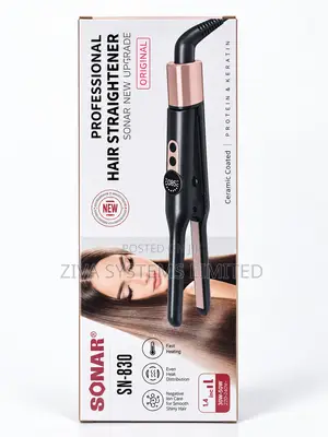SONAR SN-830 Professional Hair Straightener – Ceramic Flat Iron