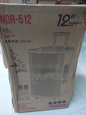 NDR-512 100W Super Power Outdoor Karaoke Bluetooth Subwoofer Wood