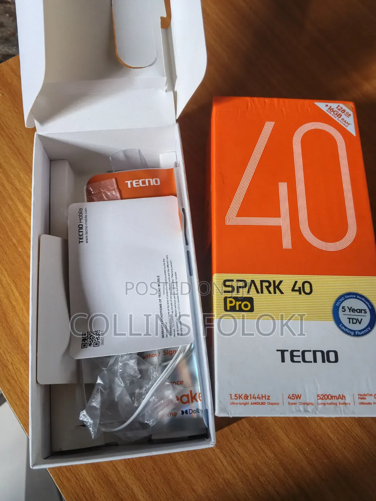 Tecno Spark 40 Pro 128 GB Black