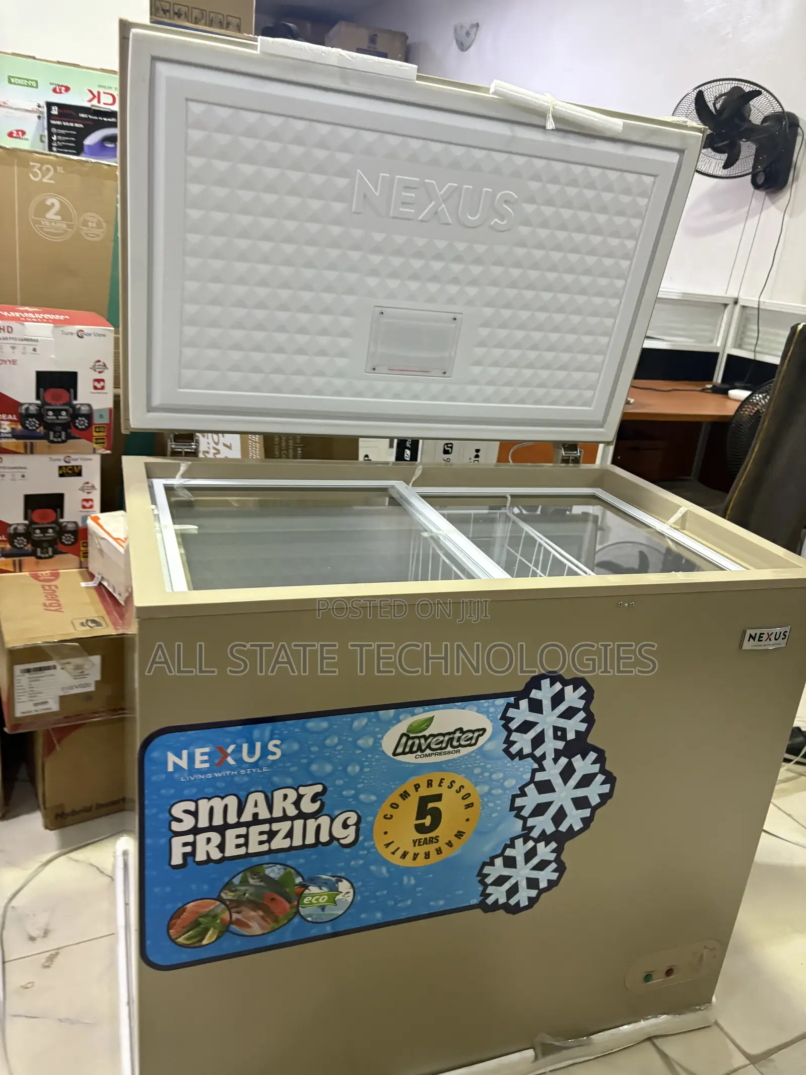 Nexus 200L Chest Freezer With Interior LED Lighting