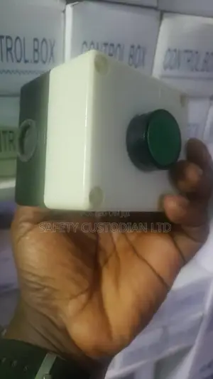 Electrical Control Box With Green Push Button Switch