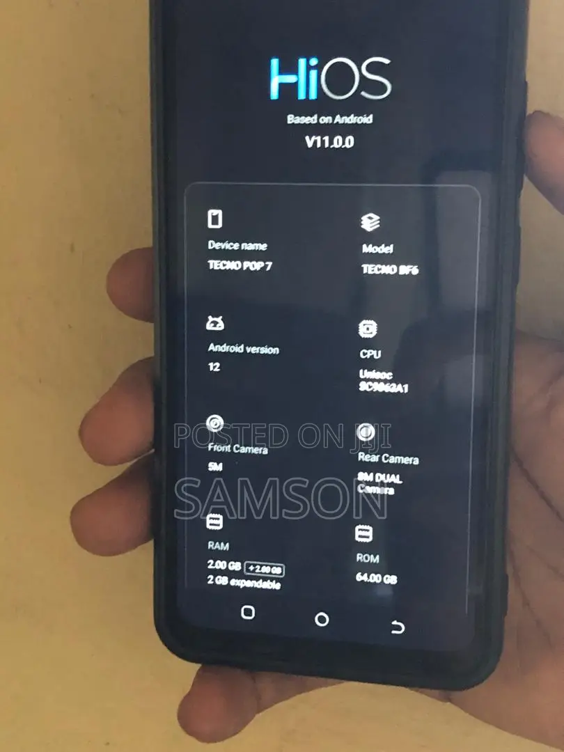 Tecno Pop 7 64 GB Blue