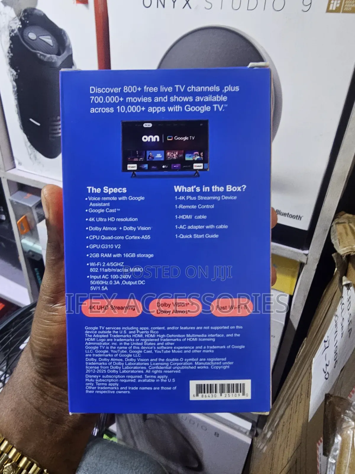 Onn 4k Plus Streaming Device (Google TV)