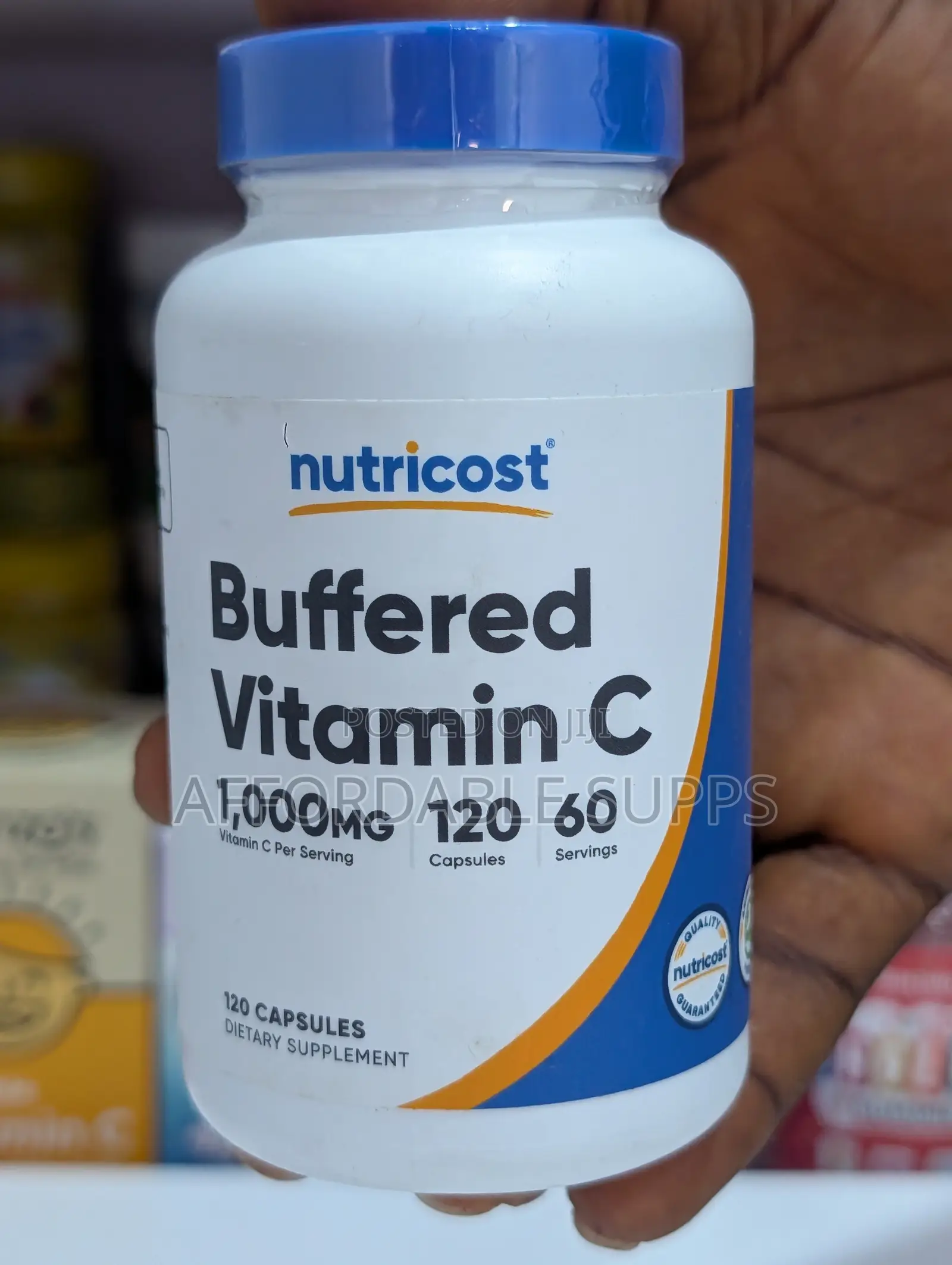 Nutricost Buffered Vitamin C – 120 Capsules