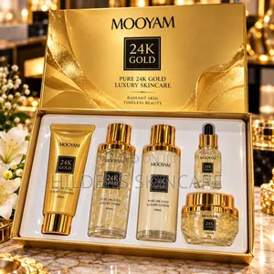 MOOYAM 24K Gold Luxury Set – Cleanser, Toner, Lotion, Serum & Cream
