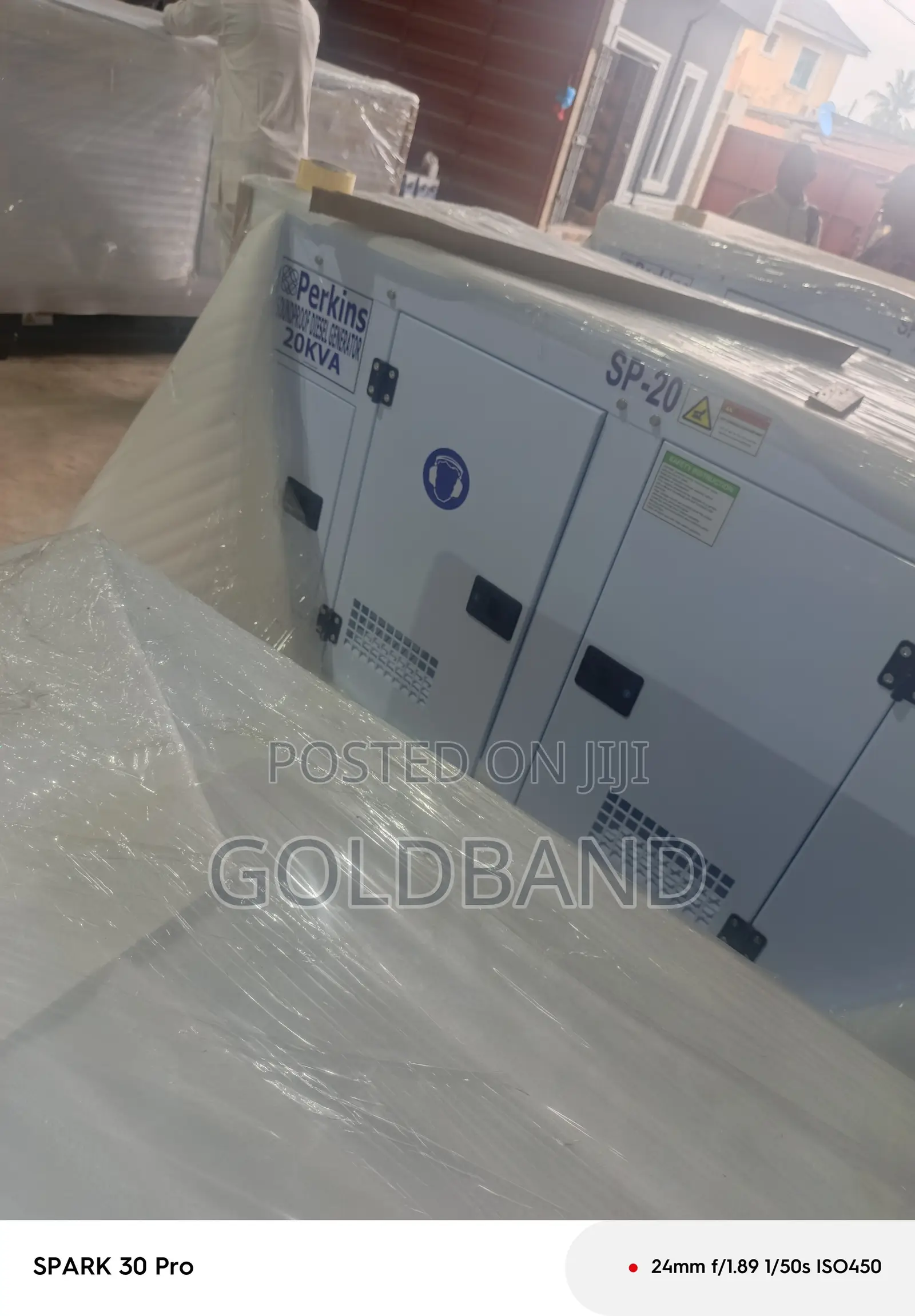 Perkins 20kVA Soundproof Generator With 2 Years Warranty