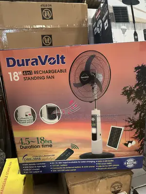 Duravolt Rechargeable Standing Fan 18 Inches 4 in 1