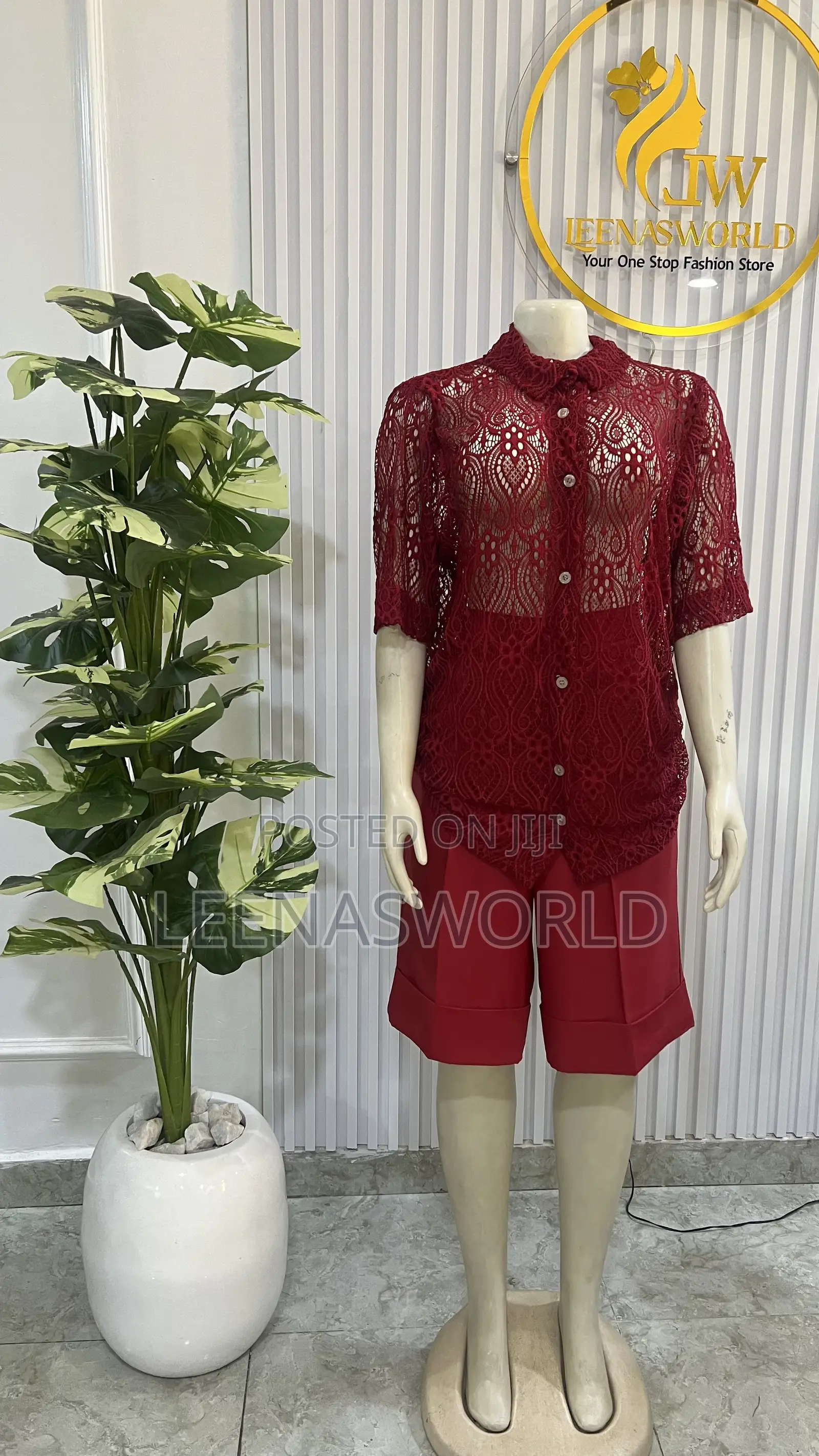 Lace Shirt and Short