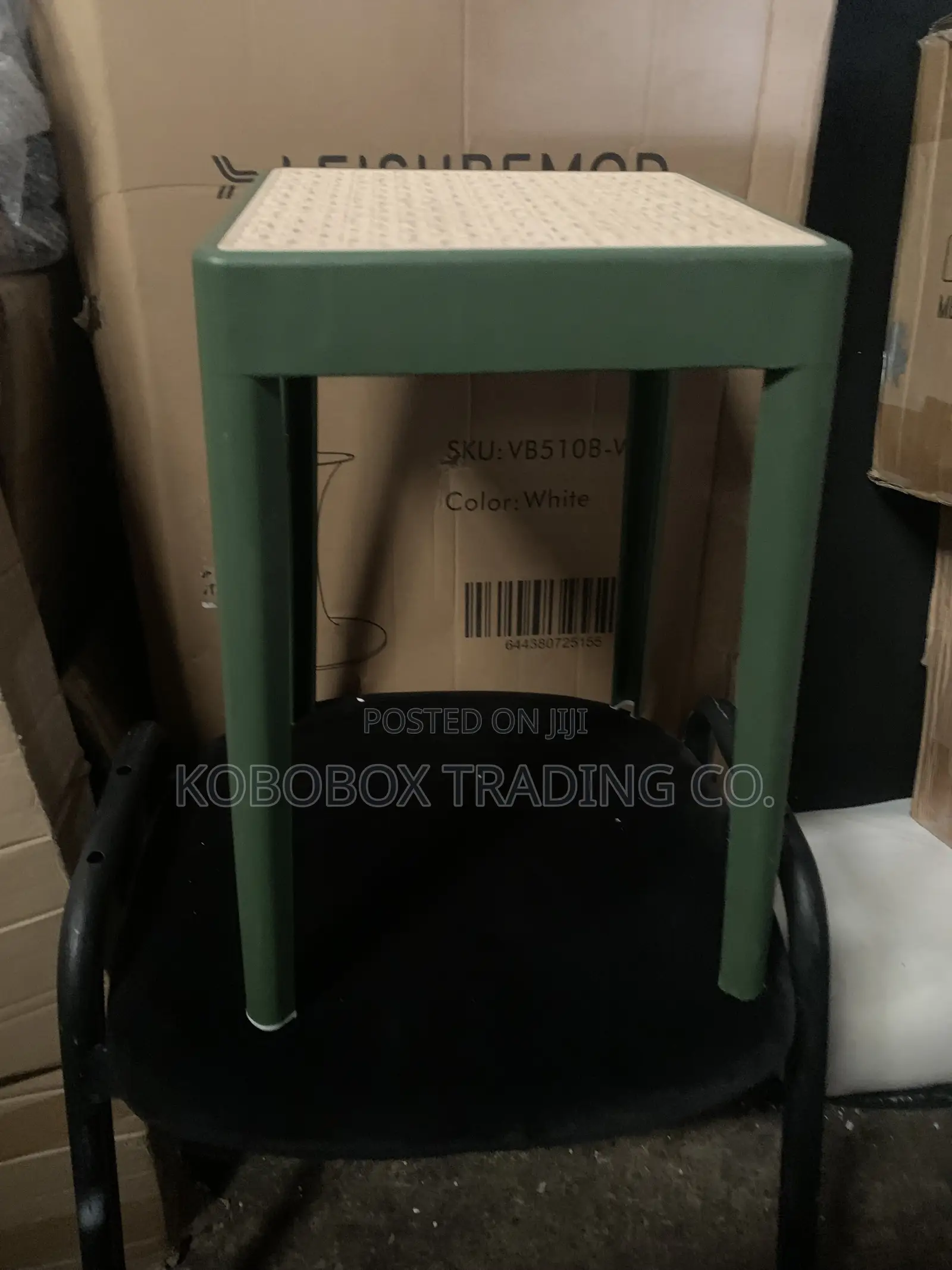 A Modern Plastic Side Stool ( Green)