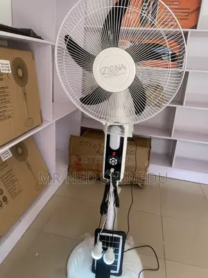 Solar Rechargeable Standing Fan.