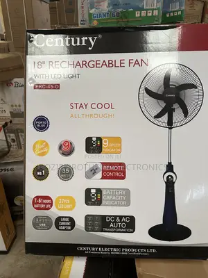 Century Rechargeable Standing Fan