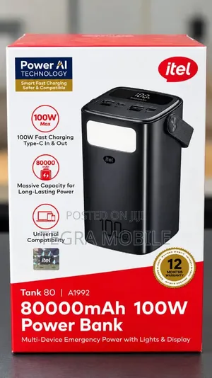 80,000mah Itel Power Bank