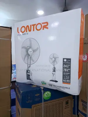 18-Inch Lontor Rechargeable Standing Fan With Water Mist Function